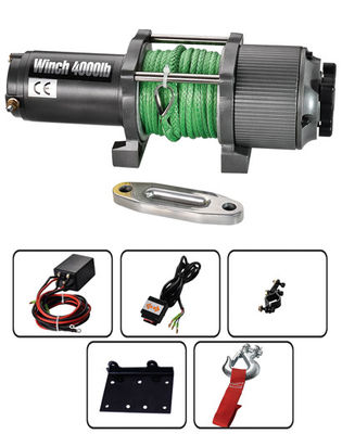 Treuil automatique/treuils de C.C de livre 12V du frein 4000 de corde synthétique pour ATV/UTV