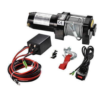 Treuil de livre ATV du contrôle 3000 d'inverseur à rappel/treuils électriques 12V avec le guide-câble de rouleau de 4 manières